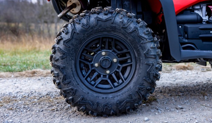 Larger 26-Inch Tyres & Cast Aluminium Wheels